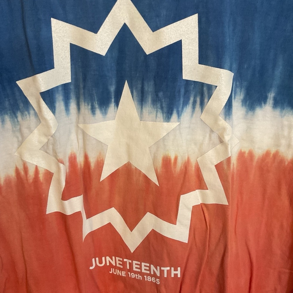 Juneteenth Long Sleeve Shirt Hybrid Apparel Tie Dye Graphic‎ Unisex Adult XXL